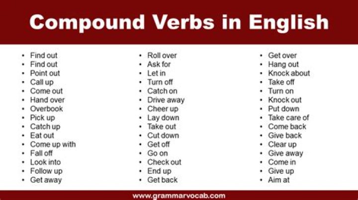 At are compound verbs?